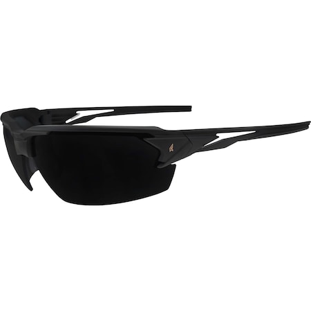 Edge Eyewear Pumori Safety Eyewear, Black Frame/ Smoke Lenses XP416